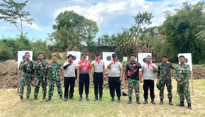 Lapas Ambarawa dan Rutan Salatiga Gelar Latihan Menembak Bersama Yonkav 2/TC 
